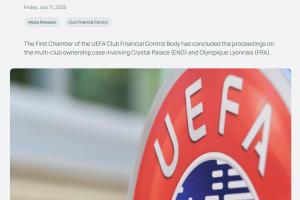 九游官方网站-欧足联官方：水晶宫被剥夺欧联杯资格，将降级参加欧协联